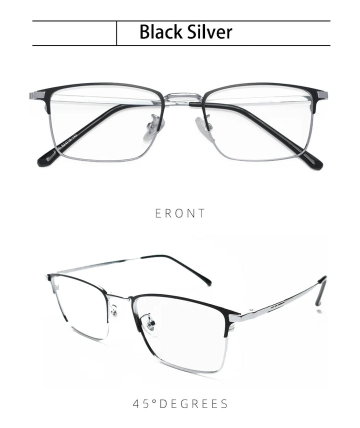 Kocolior Unisex Full Rim Square Alloy Reading Glasses 3160 Reading Glasses Kocolior