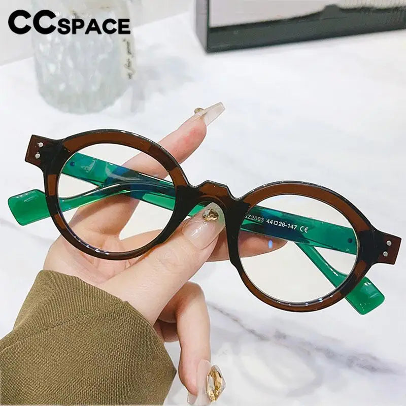 CCspace Unisex Full Rim Round Polycarbonate Reading Glasses R57194 Reading Glasses CCspace