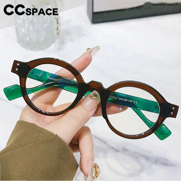 CCspace Unisex Full Rim Round Polycarbonate Reading Glasses R57194 Reading Glasses CCspace