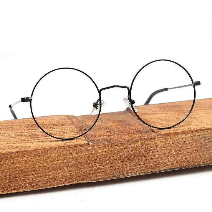 Hdcrafter Unisex Full Rim Round Titanium Eyeglasses 2282 Full Rim Hdcrafter Eyeglasses