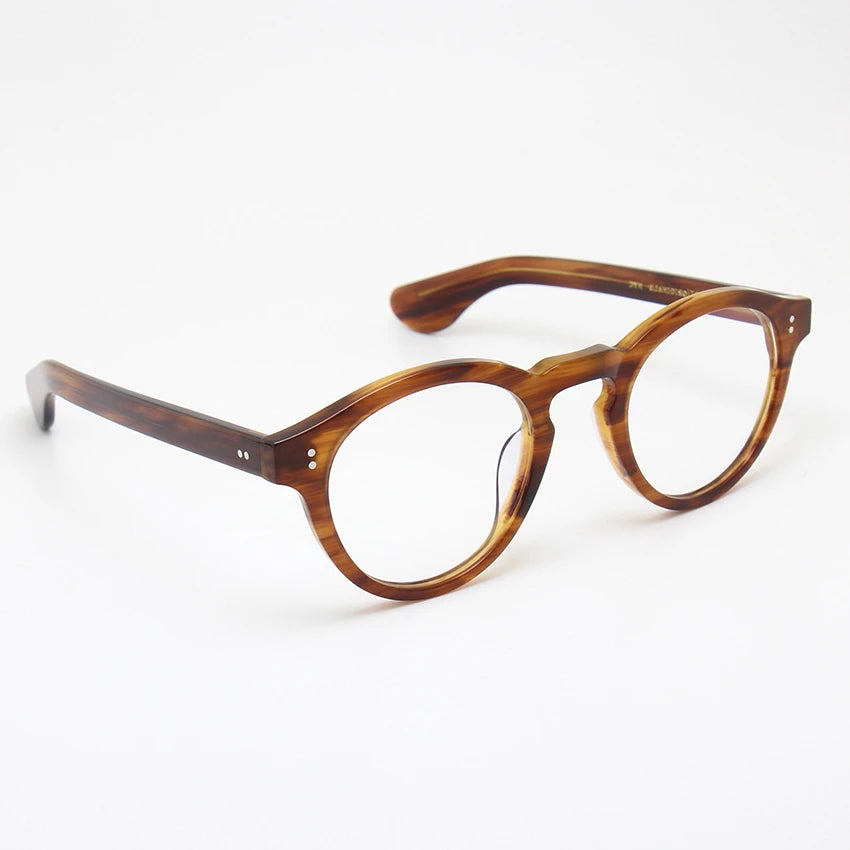 Black Mask Unisex Full Rim Oval Round Acetate Eyeglasses 195142