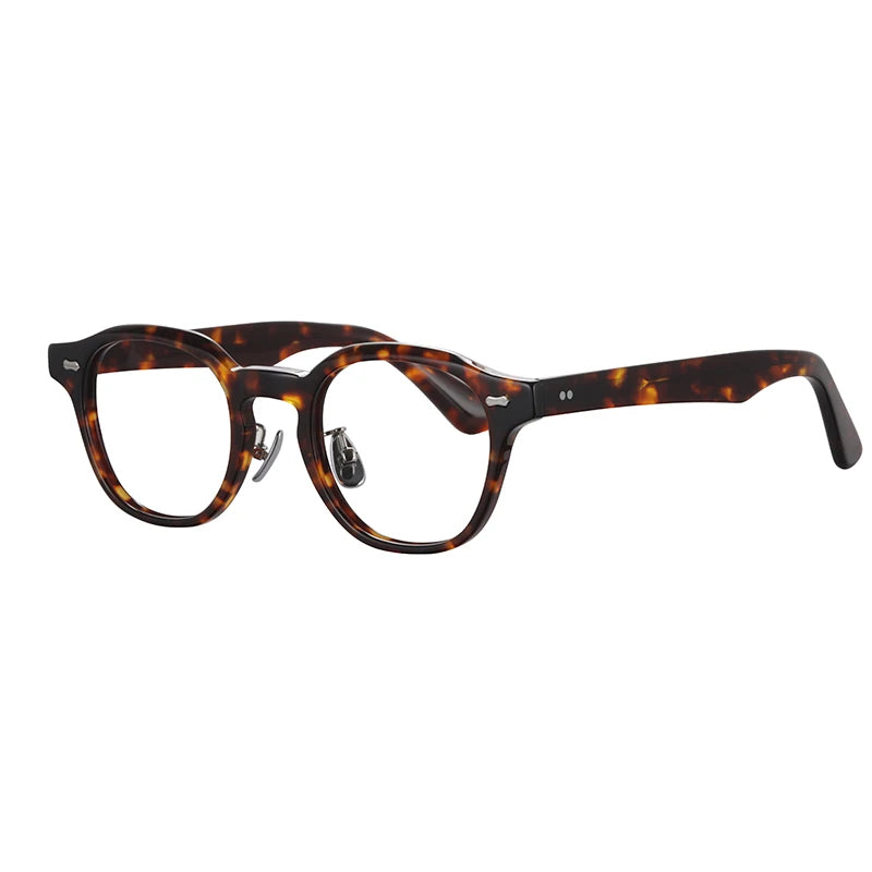 Hewei Unisex Full Rim Round Acetate Eyeglasses 0013 Full Rim Hewei