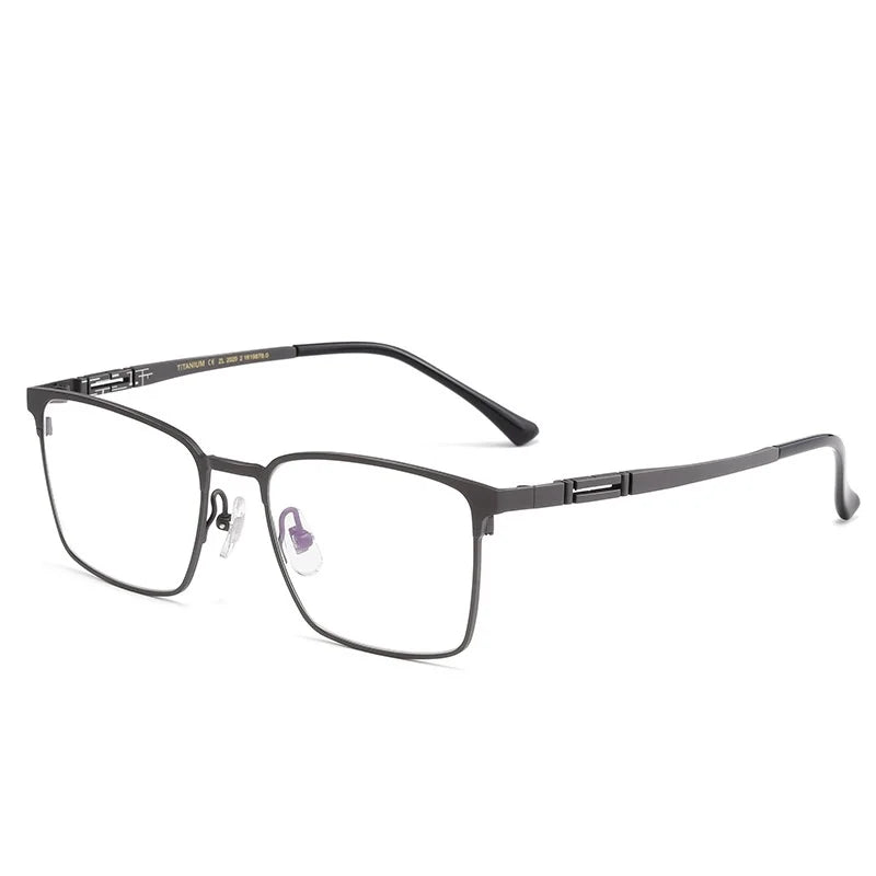 Yimaruili Unisex Full Rim Square Titanium Eyeglasses 70239