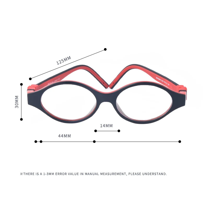 Secg Unisex Children's Full Rim Round Tr 90 Silicone Eyeglasses 2044 Full Rim Secg
