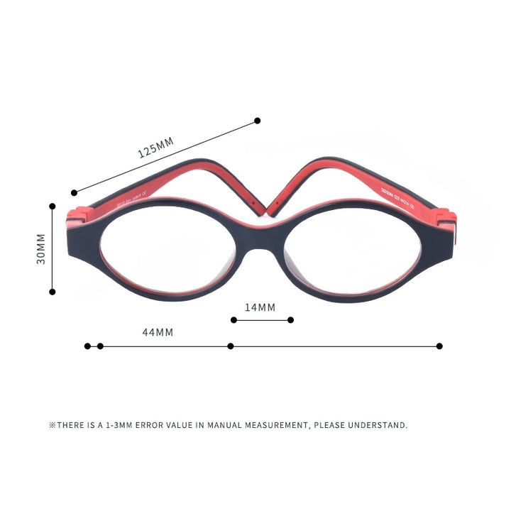 Secg Unisex Children's Full Rim Round Tr 90 Silicone Eyeglasses 2044 Full Rim Secg