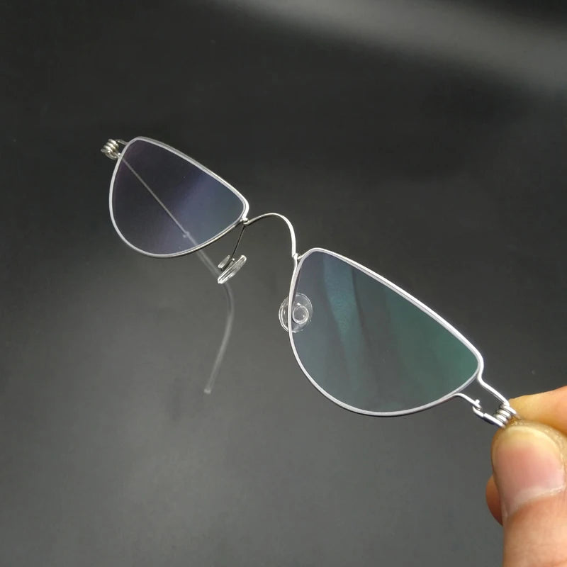 Yujo Unisex Full Rim Flat Top Triangle Hyperopic Reading Glasses 4520r Reading Glasses Yujo