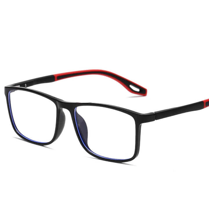 Reven Jate Unisex Full Rim Square Plasttic Eyeglasses 81306 Full Rim Reven Jate C1