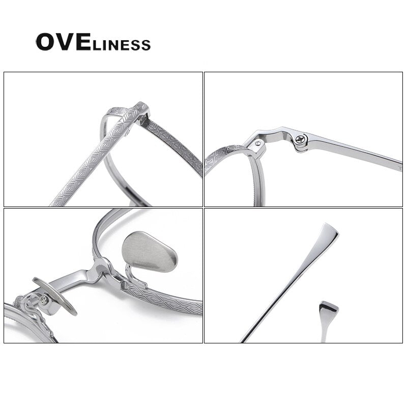Oveliness Unisex Full Rim Square Titanium Eyeglasses 169 Full Rim Oveliness