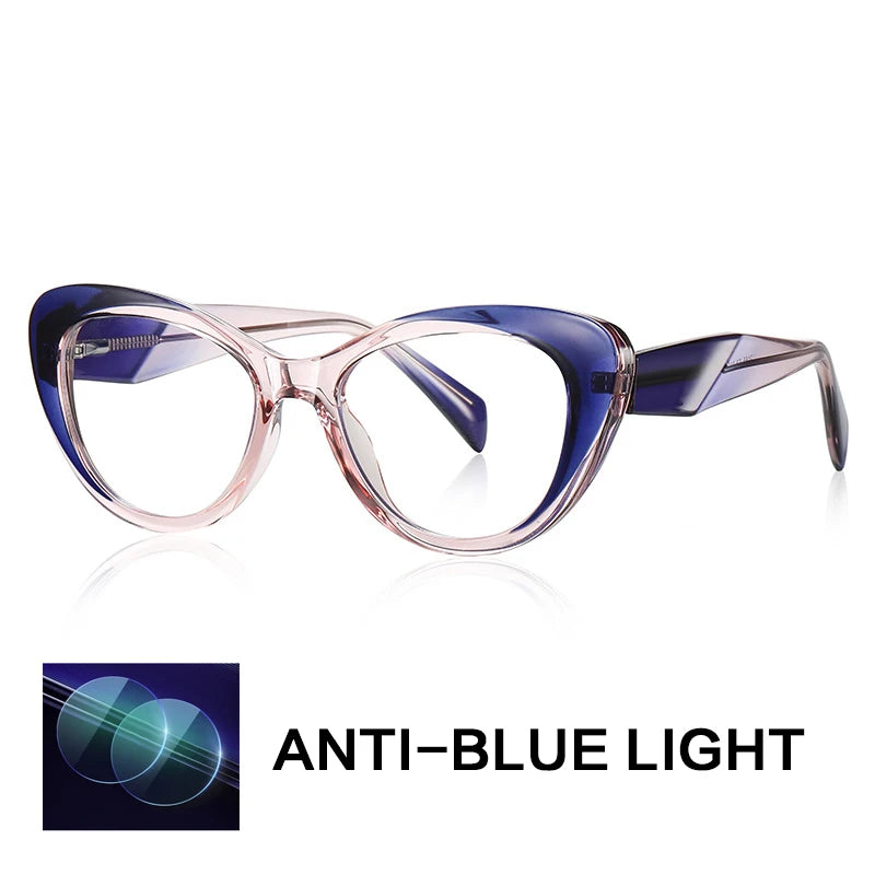 Gatenac Women's Full Rim Cat Eye Tr 90 Titanium Reading Glasses Gx2165