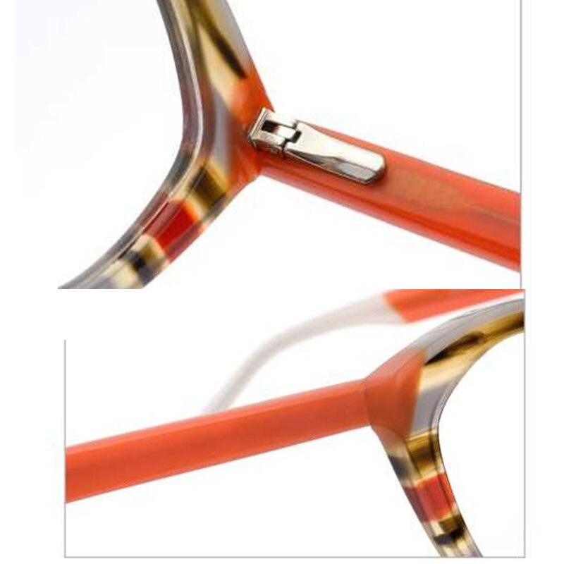 CCspace Unisex Full Rim Cat Eye Acetate Fiber Eyeglasses 56527 Full Rim CCspace