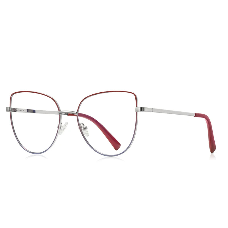 Vicky Unisex Full Rim Large Cat Eye Tr 90 Titanium Reading Glasses 3081 Reading Glasses Vicky PFD3081-C4 Prescription custom