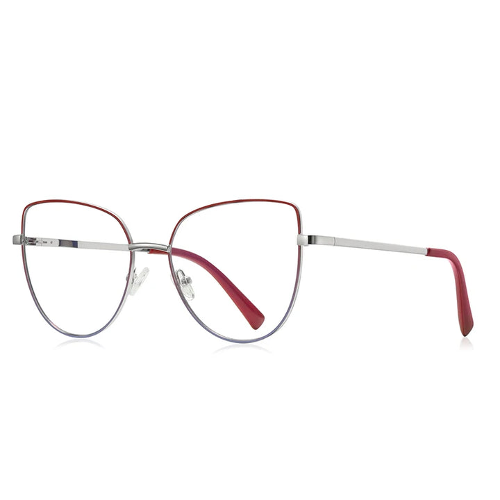 Vicky Unisex Full Rim Large Cat Eye Tr 90 Titanium Reading Glasses 3081 Reading Glasses Vicky PFD3081-C4 Prescription custom
