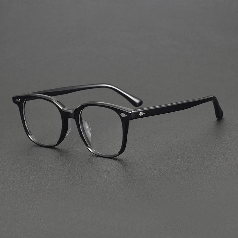 Black Mask Unisex Full Rim Square Acetate Eyeglasses 8099 Full Rim Black Mask Black