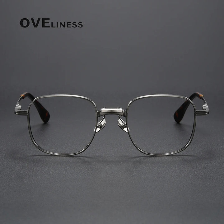 Oveliness Unisex Full Rim Square Titanium Eyeglasses D151 Full Rim Oveliness