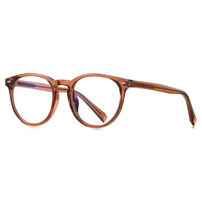 Vicky Unisex Full Rim Tr 90 Stainless Steel Round Reading Glasses 2117 Reading Glasses Vicky PFD2117-C3 Prescription custom