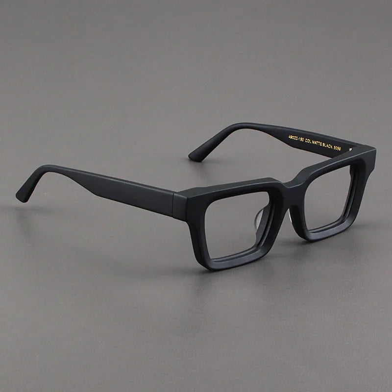 Hewei Unisex Full Rim Square Brow Line Thick Acetate Eyeglasses 34111