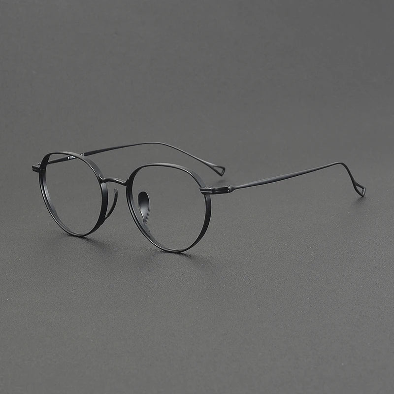 Muzz Women's Full Rim Oval Round Titanium Eyeglasses 573005