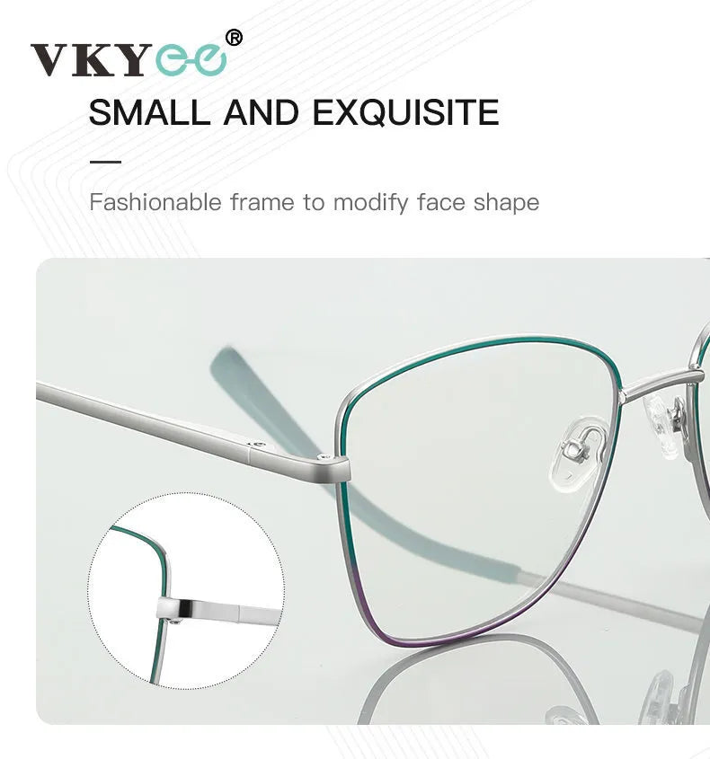 Vicky Unisex Full Rim Tr 90 Titanium Square Reading Glasses 3087 Reading Glasses Vicky