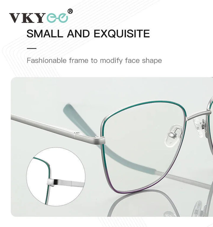 Vicky Unisex Full Rim Tr 90 Titanium Square Reading Glasses 3087 Reading Glasses Vicky