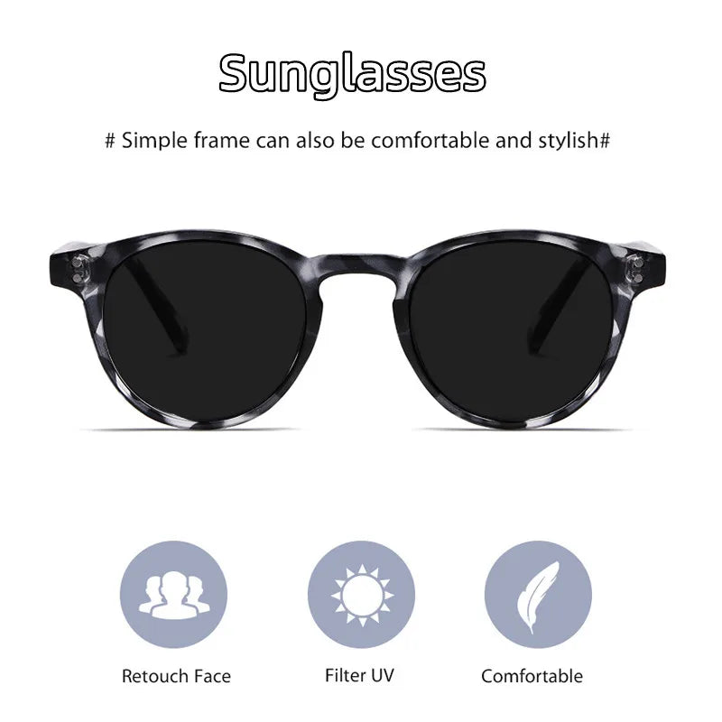 Kocolior Unisex Full Rim Round Acetate Hyperopic Reading Glasses 3313 Reading Glasses Kocolior