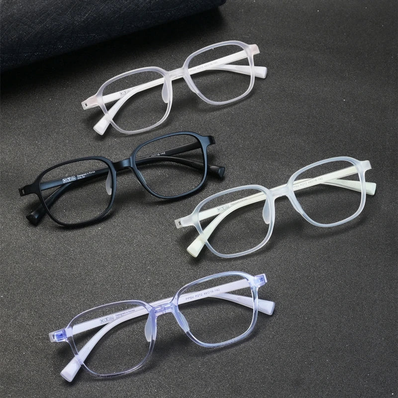 Kocolior Unisex Full Rim Square Tr 90 Titanium Eyeglasses P272 Full Rim Kocolior