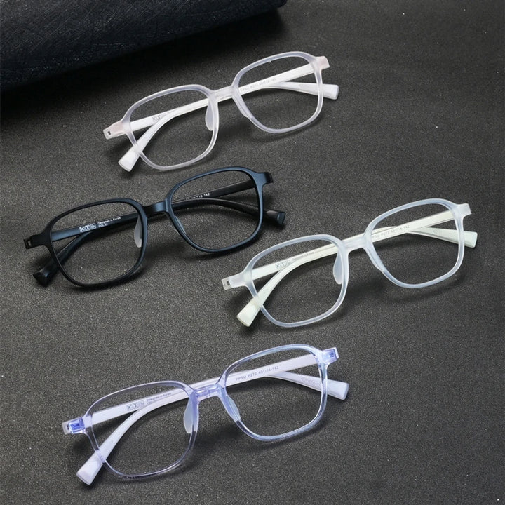 Kocolior Unisex Full Rim Square Tr 90 Titanium Eyeglasses P272 Full Rim Kocolior