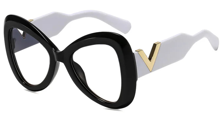 CCspace Women's Full Rim Butterfly Tr 90 Alloy Reading Glasses 802579