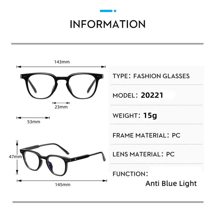 Kocolior Unisex Full Rim Square Tr 90 Acetate Hyperopic Reading Glasses 20221 Reading Glasses Kocolior
