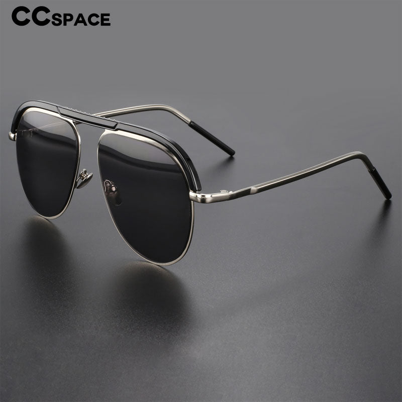 CCspace Unisex Full Rim Large Square Alloy UV400 Sunglasses 56363 Sunglasses CCspace Sunglasses