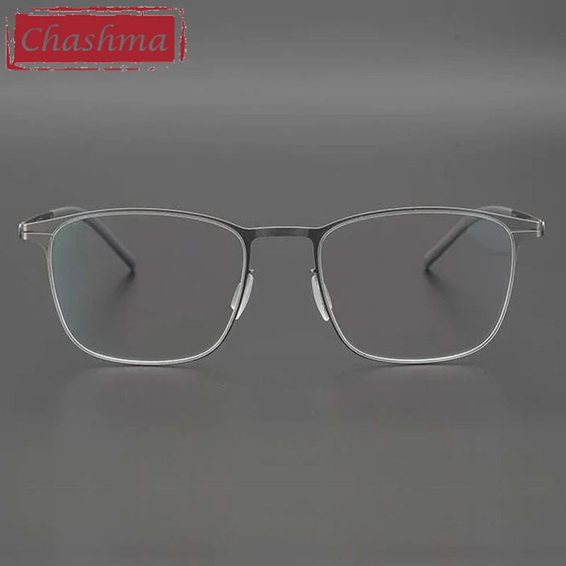 Chashma Ottica Unisex Full Rim Square Titanium Eyeglasses 401 Full Rim Chashma Ottica
