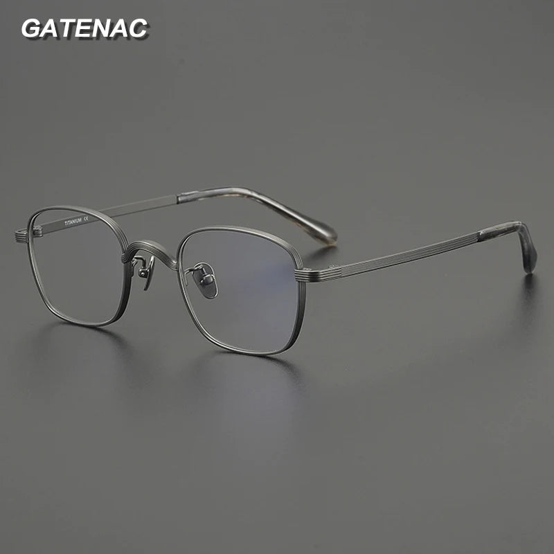 Gatenac Women's Full Rim Square Titanium Eyeglasses G2117