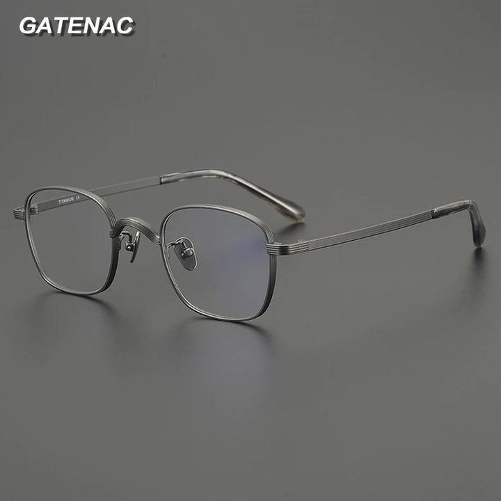 Gatenac Women's Full Rim Square Titanium Eyeglasses G2117