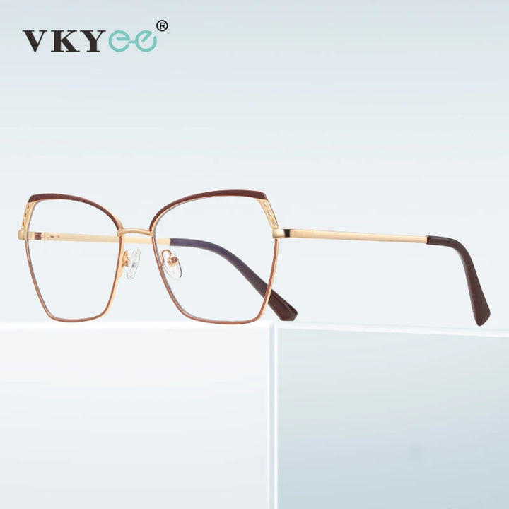 Vicky Women's Full Rim Polygon Alloy Reading Glasses 3110 Reading Glasses Vicky