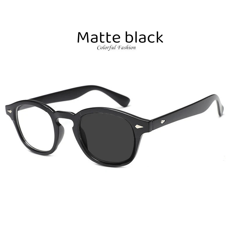 Kocolior Unisex Full Rim Oval Acetate Hyperopic Reading Glasses 3019 Reading Glasses Kocolior Photochromic M Black 0 