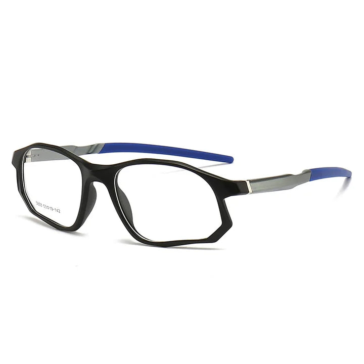 Yimaruili Unisex Full Rim Square Tr 90 Aluminum Sport Eyeglasses 5853