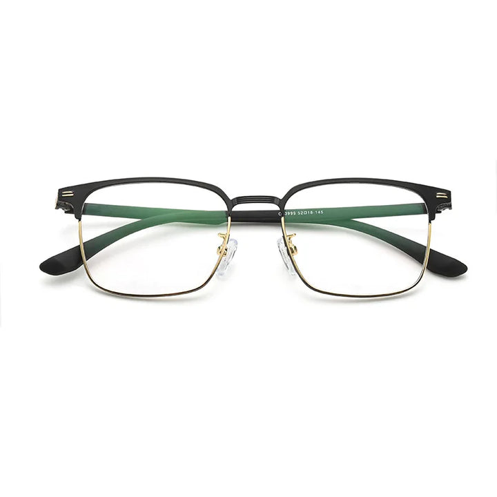 Kocolior Unisex Full Rim Square Alloy Hyperopic Reading Glasses 33999 Reading Glasses Kocolior