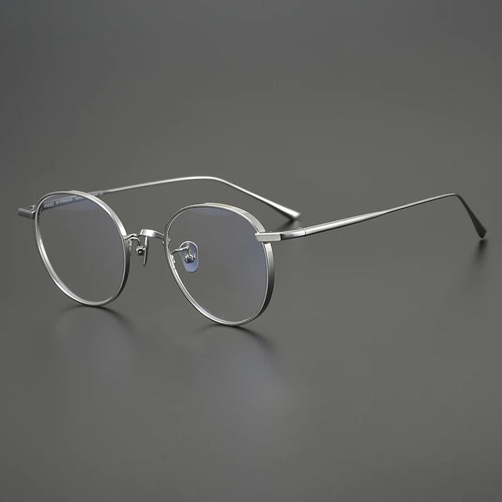 Black Mask Women's Full Rim Oval Round Titanium Eyeglasses 34835