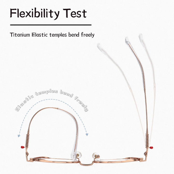 Ralferty Women's Full Rim Polygon Titanium Eyeglasses R6227 Full Rim Ralferty