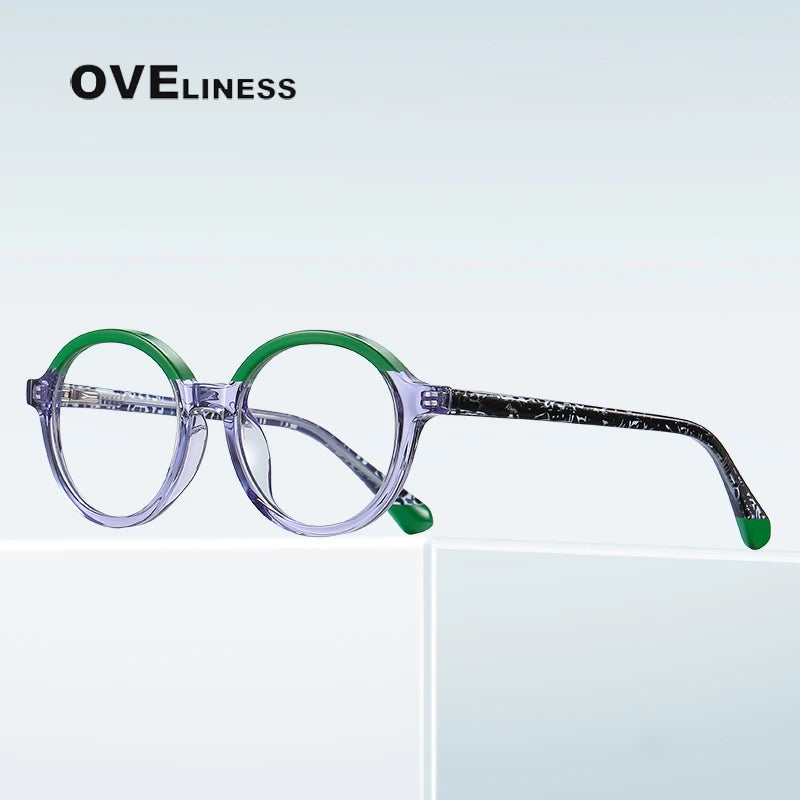 Oveliness Youth Unisex Full Rim Round Tr 90 Eyeglasses R0214 Full Rim Oveliness