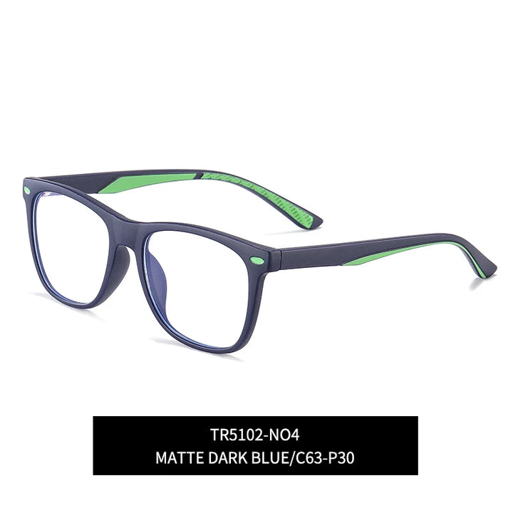 Vicky Youth Unisex Full Rim Square Tr 90 Titanium Eyeglasses 5102 Full Rim Vicky TR5102-C4 CHINA