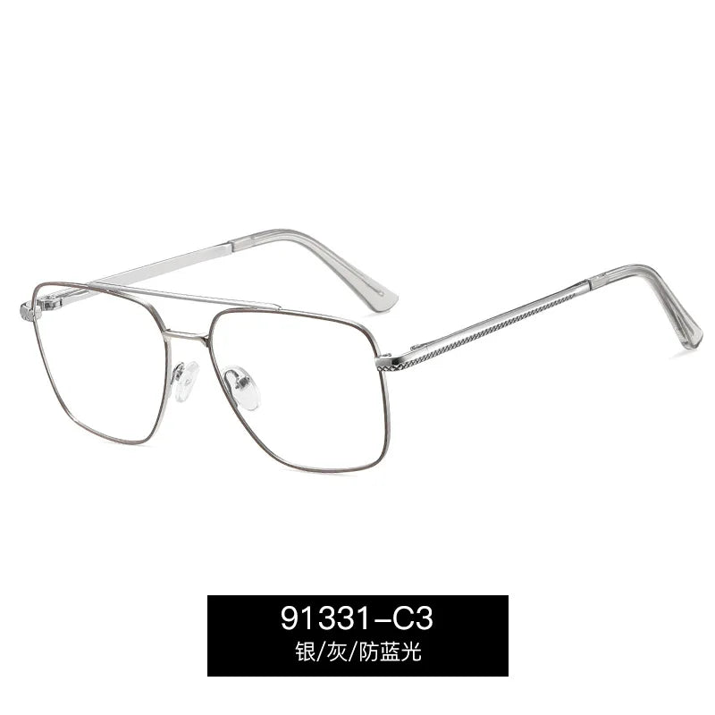 CCspace Women's Full Rim Square Double Bridge Tr 90 Alloy Reading Glasses 802600
