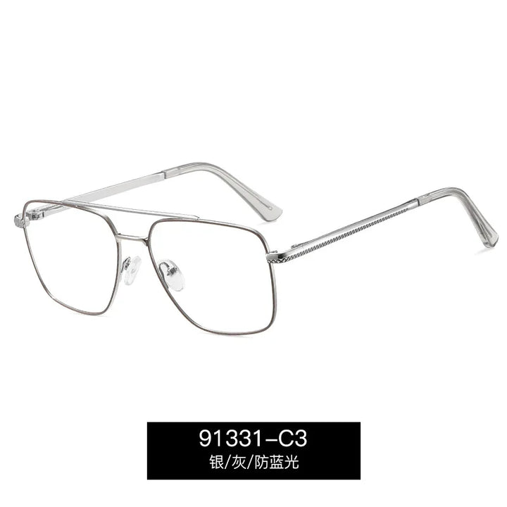CCspace Women's Full Rim Square Double Bridge Tr 90 Alloy Reading Glasses 802600