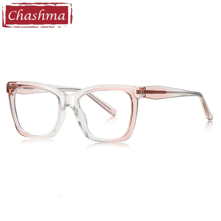 Chashma Ottica Unisex Full Rim Square Tr 90 Titanium Eyeglasses 40003