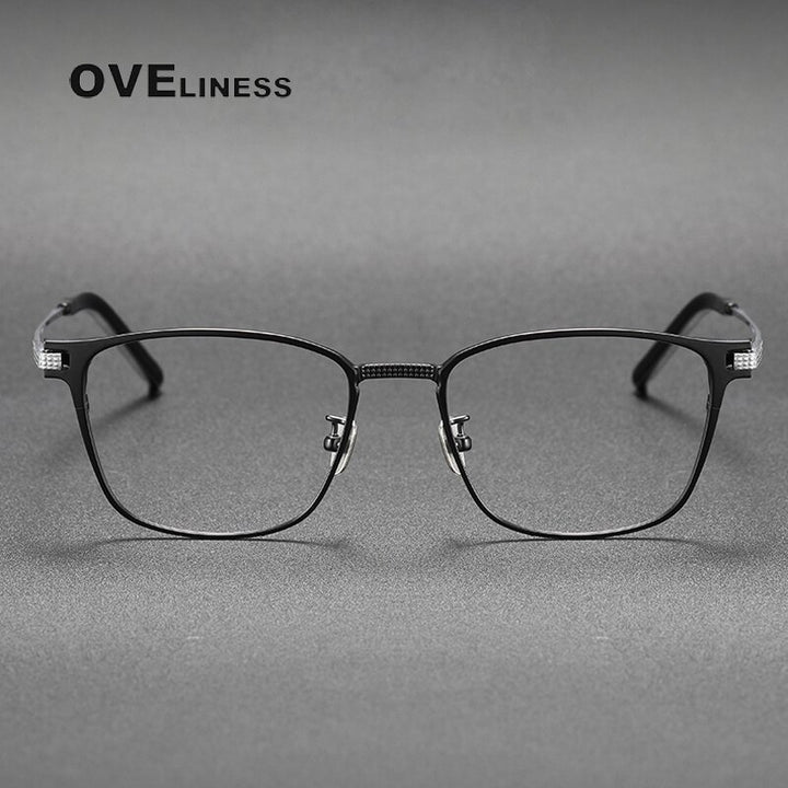 Oveliness Unisex Full Rim Square Titanium Eyeglasses 390 Full Rim Oveliness