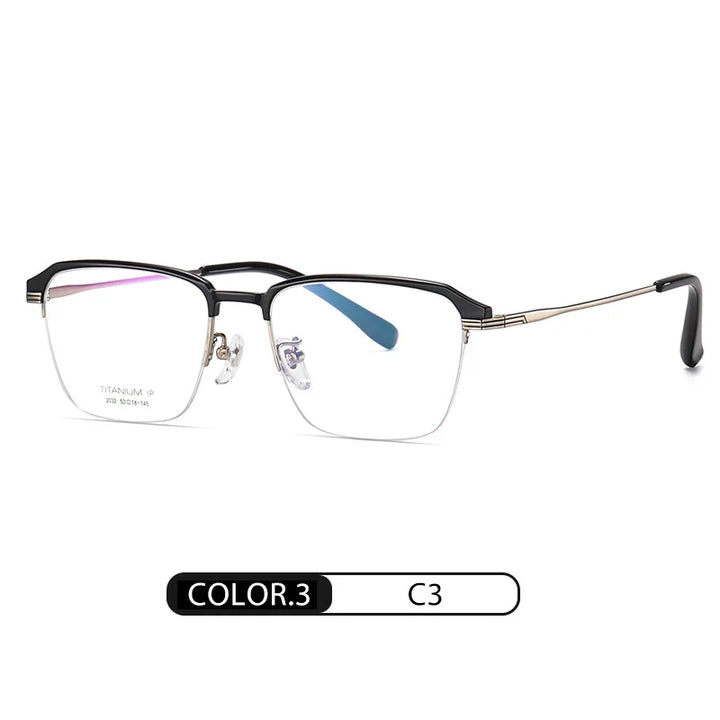 Hotochkin Mens Semi Rim Square Titanium Yj2032 Semi Rim Hotochki C3