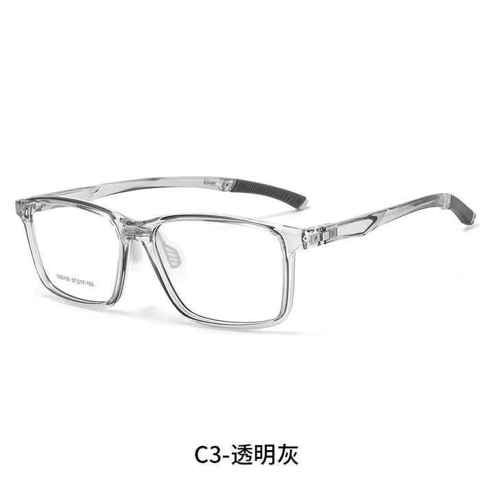 Reven Jate Unisex Full Rim Square Tr 90 Sport Eyeglasses 60105