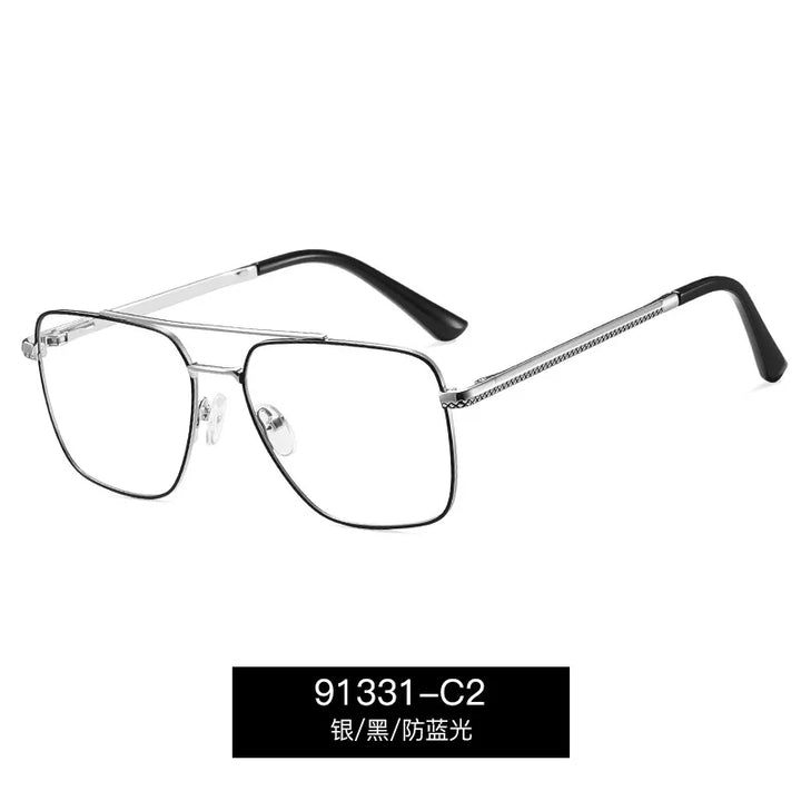 CCspace Women's Full Rim Square Double Bridge Tr 90 Alloy Reading Glasses 802600