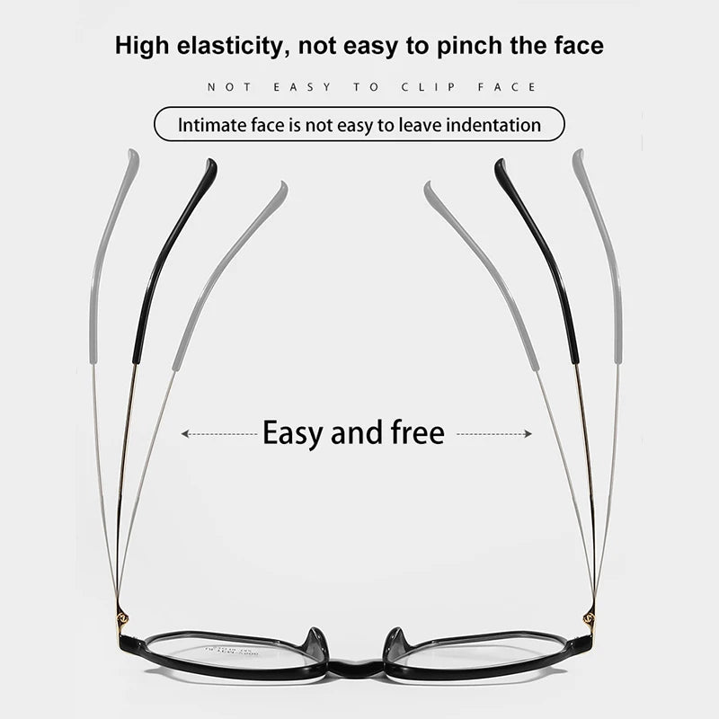 Vicky Women's Full Rim Flat Top Polygon Ultem Steel Reading Glasses 4250 Reading Glasses Vicky