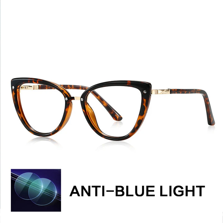 Gatenac Women's Full Rim Cat Eye Tr 90 Titanium Reading Glasses Gx2221