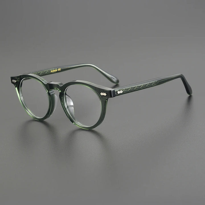 Nobler Unisex Full Rim Round Cat Eye Acetate Eyeglasses C505 Full Rim Nobler